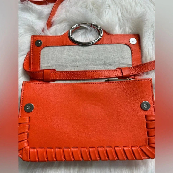 Vince Camuto Menio Small Crossbody_ tangerine Orange - Picture 5 of 7